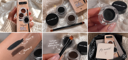 DELINEADOR GEL LARGA DURACION PACK 2X1
