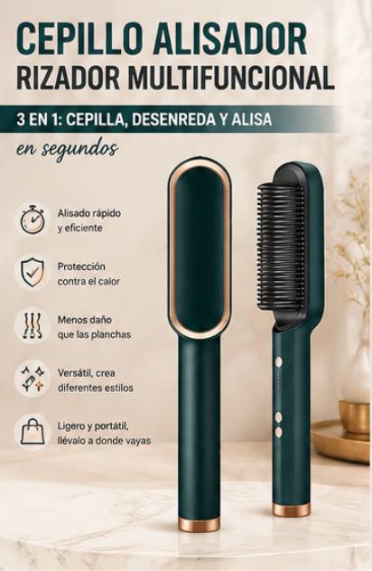 Cepillo Alisador Rizador Multifuncional