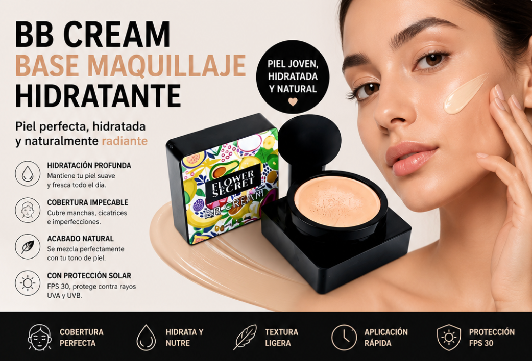 BB CREAM - BASE MAQUILLAJE HIDRATANTE