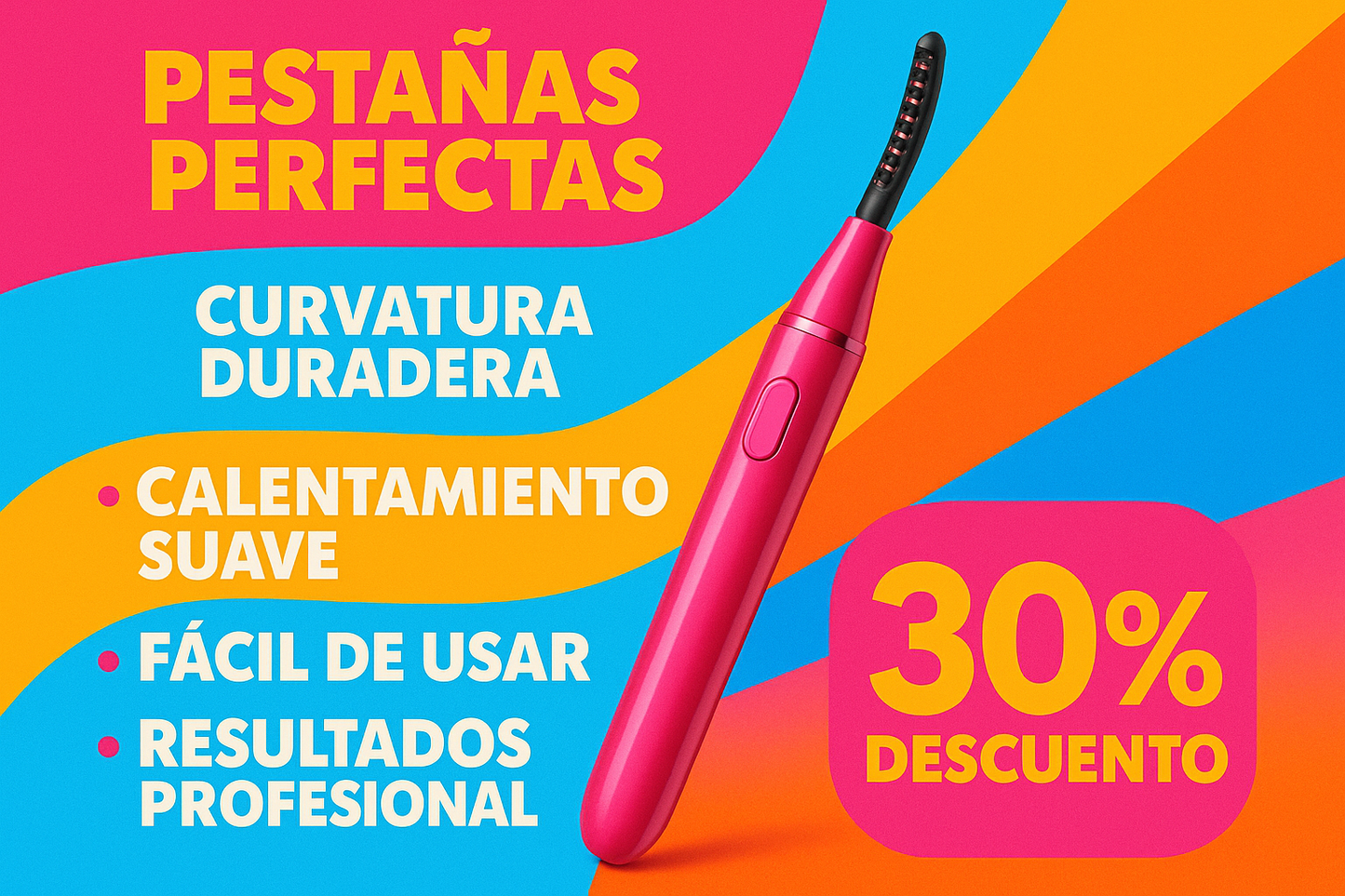 que el encrespador sea mas delgado y es para pestañas